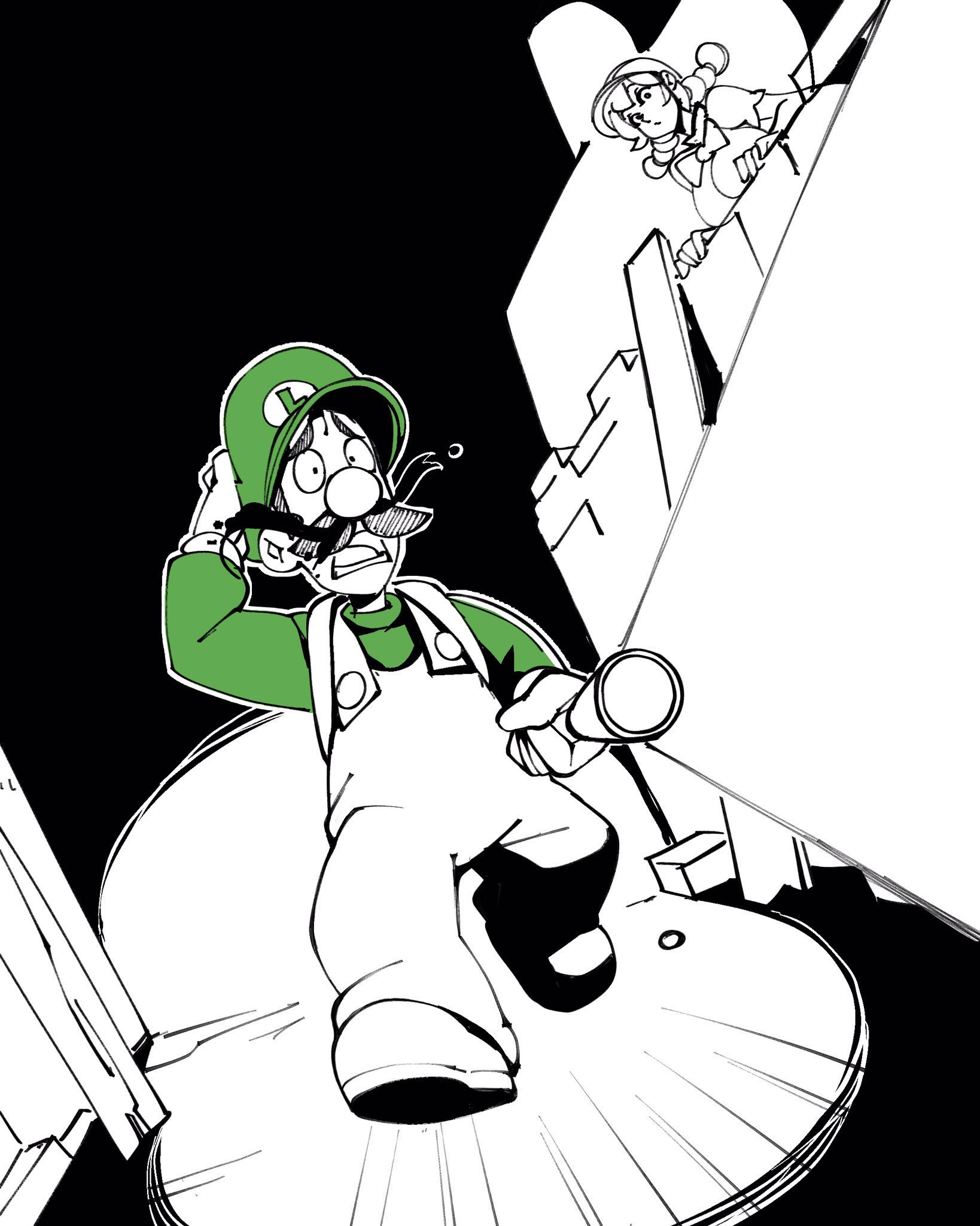 Luigis Mansion Porn - Inktober 2 - Luigi's Mansion (Super Mario Bros.) by Nisego -  TeenSpiritHentai