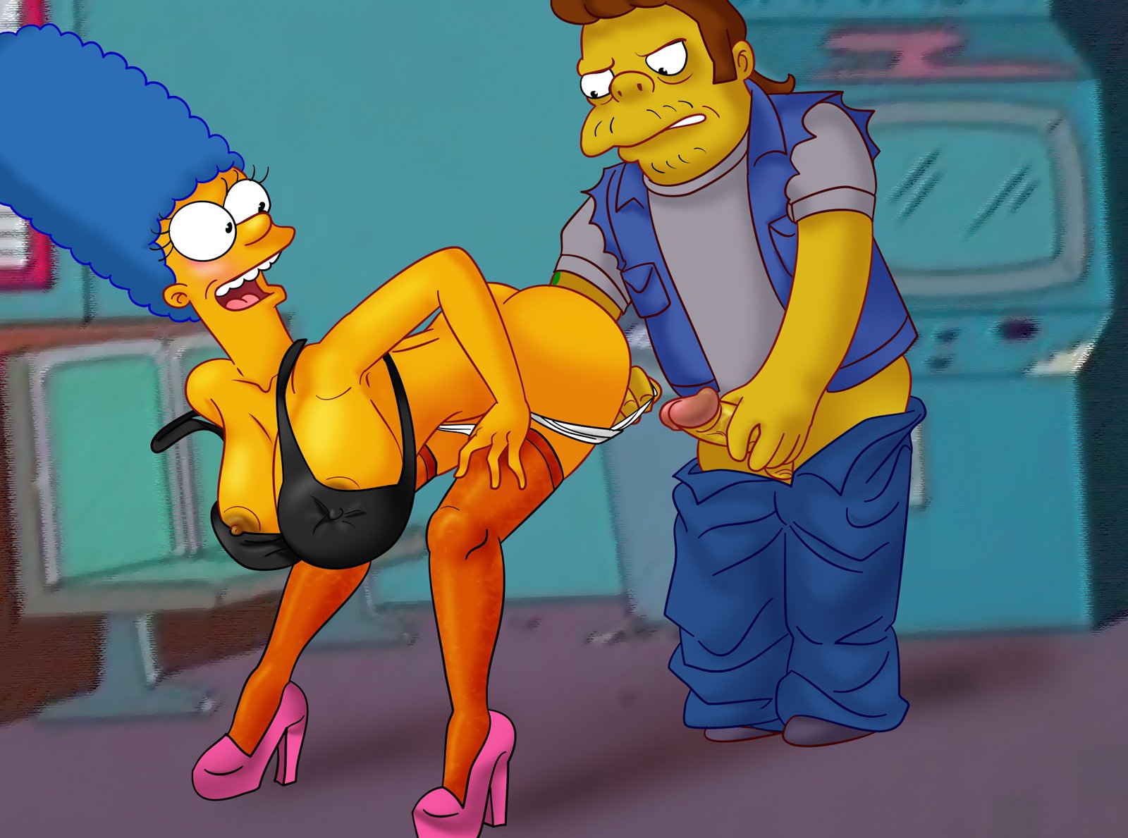 XL-Toons - Marge Having Kinky Sex With Naughty Snake