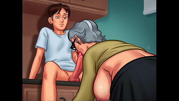 Hentai Video Old Lady wants big young cock by Summertime Saga