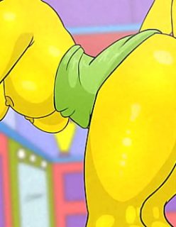 Video Simpsons porn cartoon – Marge fucked ass creampie